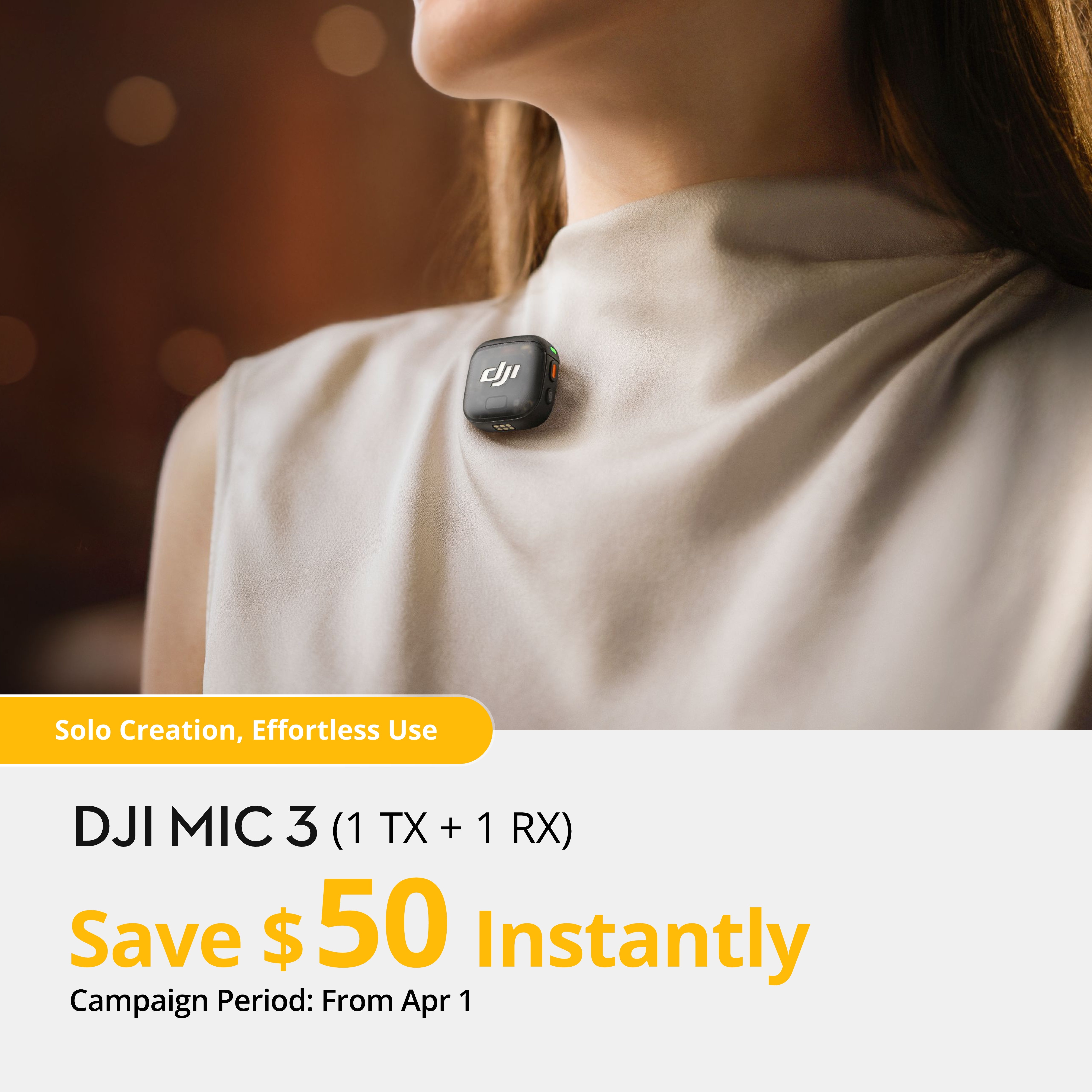 DJI Mic 3 (1 TX + 1 RX)