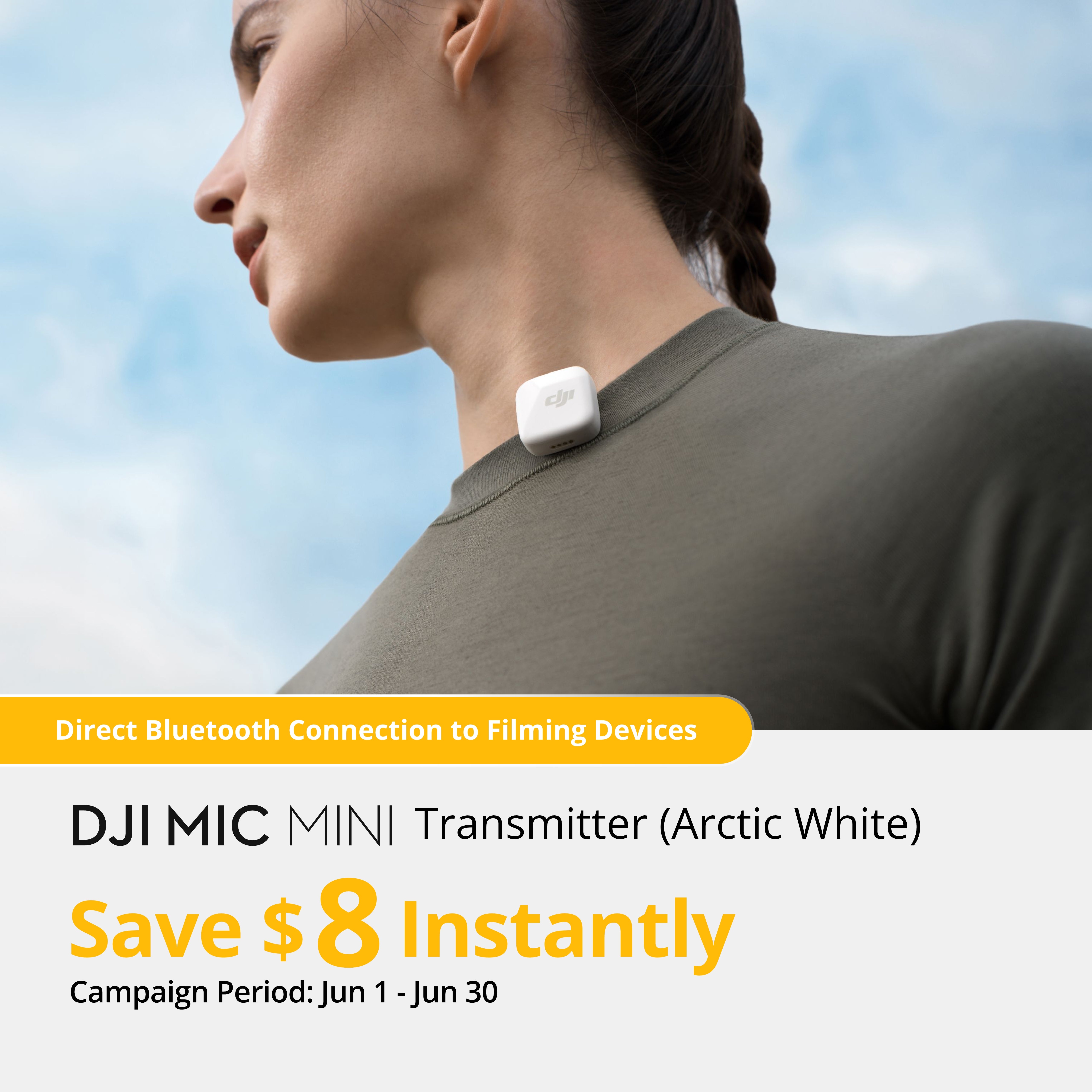 DJI Mic Mini Transmitter (Arctic White)